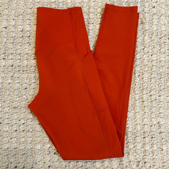 Girlfriend Collective High-Rise Leggings Orange Extra Small - Picture 2 of 4